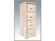 Montana Woodworks MWHCFC Homestead Collection File Cabinet 4 Drawer Ready to Finish