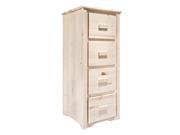 Montana Woodworks MWHCFCV Homestead Collection File Cabinet 4 Drawer Lacquered