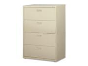 Lorell LLR60560 Lateral File 4 Drawer 30in.x18 .63in.x52 .50in. Black