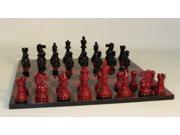WW Chess 37GBRC BRG Black and Red Lacquer Classic Set