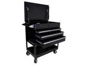 Sunex Tool SU8054BK Premium 4 Drawer Service Cart Black