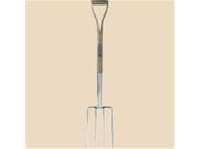 Spear Jackson R712 Traditional Stainless Steel Digging Fork with 28 Inch Wood YD handle