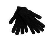 Bulk Buys Chenille Gloves Black Case of 144