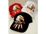 Bulk Buys Wholesale Baseball Hats Eagle Head with Feathers Case of 24