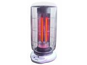 Optimus H 84001 22 Inch Tall Oscillating Carbon Barrel Heater with Remote