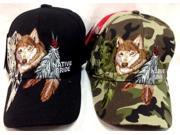 Bulk Buys Wholesale Fox With Feather Adjustable Baseball Hats Case of 24