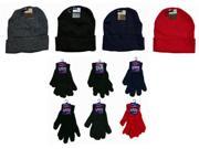 Bulk Buys Hats and Gloves Combo Case of 240