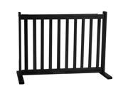 Dynamic Accents 42404 20 Inch All Wood Small Free Standing Gate Black