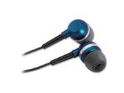 Compucessory CCS15150 Ultralight Earbuds 47 in. Cord Blue Silver