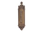 BRASS Accents A04 P5601 486 Gothic 3 .37 in. x 16 in. Pull Handle Plate Aged Brass