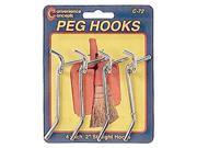 Convenience Concepts SC 72 4 Count 2 in. Straight Single Pegboard Hooks