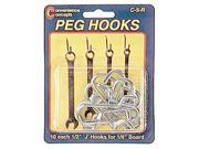 Convenience Concepts SC 5Z 8 Count 1 in. J Pegboard Hooks