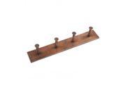 Premier Copper Products RH4 Hand Hammered Copper Quadruple Robe Hook Oil Rubbed Bronze
