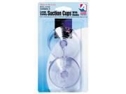 Adams Manuf. 6000 74 3040 3 Count 2.5 in. Clear Suction Cup With Metal in.U in. Hook