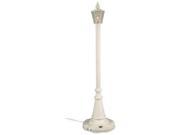 Patio Living 00421 Cambridge Single Patio Lamp 80 Inches Tall White