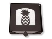 Village Wrought Iron NH B 44 2 Piece Napkin Holder with Pineapple Silhouette