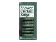 Royal Crest 01107 HGR Shower Curtain Hooks Hunter Green Pack of 6