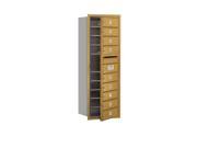 Salsbury Industries 3711S 09GFP 4C Horizontal Mailbox Includes Master Commercial Lock 11 Door High Unit 41 Inches Single Column 9 MB1 Doors Gold F