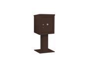 Salsbury Industries 3405S 1PBRZ 4C Pedestal Mailbox Single Column 1 PL5 Bronze