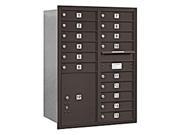 Salsbury Industries 3711D 15ZRP Mailbox with 15 MB1 Doors in Bronze Rear Loading Private Access
