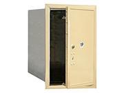 Salsbury Industries 3706S 1PSFU 4C Horiz Mailbox Parcel Locker in Sandstone Front Loading Access