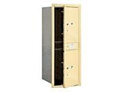 Salsbury Industries 3711S 2PSFP 2 Parcel Lockers in Sandstone Front Loading Private Access