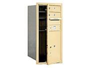 Salsbury Industries 3709S 02SFU Mailbox with 2 MB1 Doors in Sandstone Front Loading USPS Access