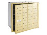 Salsbury Industries 3620SFP 20 Doors 4B Horiz Mailbox in Sandstone Front Loading Private Access