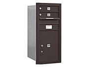 Salsbury Industries 3709S 02ZRP Mailbox with 2 MB1 Doors in Bronze Rear Loading Private Access