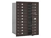 Salsbury Industries 3711D 20ZFP Mailbox with 20 MB1 Doors in Bronze Front Loading Private Access