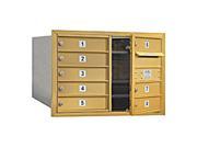 Salsbury Industries 3705D 08GFU 8 Mailbox 1 Door in Gold Front Loading USPS Access
