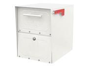 Architectural Mailboxes 6200W10 Oasis Jr. Curbside Locking Mailbox 15x11.5x18 Inch White
