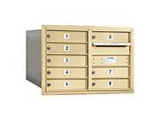 Salsbury Industries 3705D 08SRP 8 Mailbox 1 Door in Sandstone Rear Loading Private Access