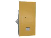 Salsbury Industries 3600C7 GRU 7 Door High 4B Mailbox Units in Gold Rear Loading USPS Access