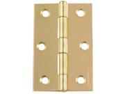 Ultra 3in. X 2in. Brass Plated Narrow Hinges 35105