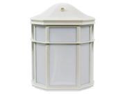 Efficient Lighting EL 158 123 W Timeless Outdoor Wall Pack Die Cast Aluminum Powder Coated White Acrylic Lens with Built in photocell Energy Star Qualified