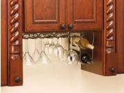 Hardware Distributors RS3450.11ORB Stemware Quad Under Cabinet Organizer Wall Accessories Oil Rubbed Bronze