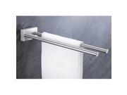 Zack 40197 FRESCO towel rack 2 bars 0.57 inch Stainless Steel