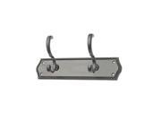 JVJHardware 24712 Mud Room Accessories 10.94 in. Roped Double Rail Hook Old World Bronze