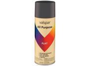 Valspar Brand 465 64001 SP 12 Oz Black Flat All Purpose Spray Paint Pack of 6