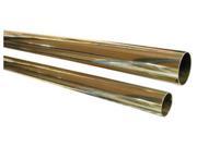 Hardware Distributors L00 A120 48 2 in. Tube 48 in. Length Polished Brass