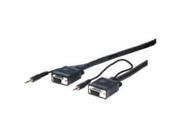 Comprehensive HR Pro Series VGA with Audio HD15 pin Plug to Jack Cables 100ft