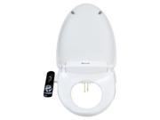 Brondell S100 EW Swash Ecoseat 100 Bidet Elongated Toilet Seat White