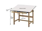 Alvin WTB42 Titan Wood Table 31x42x37