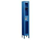 Salsbury Industries S 61168BL A 6 ft. H x 18 in. D See Through Metal Locker Single Tier 1 Wide Assembled Blue