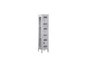 Salsbury Industries 83165GY A 15 in. D Extra Wide Vented Metal Locker Triple Tier 1 Wide Assembled Gray