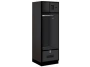 Salsbury Industries 30024BLK 24 in. D Open Access Designer Wood Locker Black