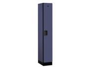 Salsbury Industries 31168BLU 6 ft. H x 18 in. D Designer Wood Locker Single Tier 1 Wide Blue
