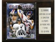 C I Collectables 1215ELISB46MVP NFL 12 X 15 Eli Manning Super Bowl XLVI MVP New York Giants Player Plaque