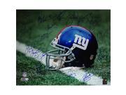 Steiner Sports GIANPHS016050 NY Giants Greats Multi Signed Helmet 16x20 Photo 18 Sig
